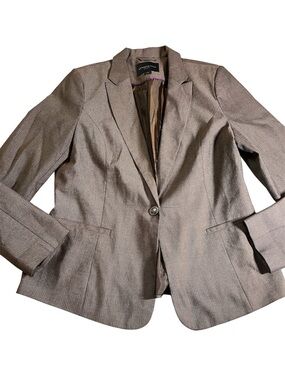 Kenneth Cole Women's Light Taupe Single-Button Blazer
Large